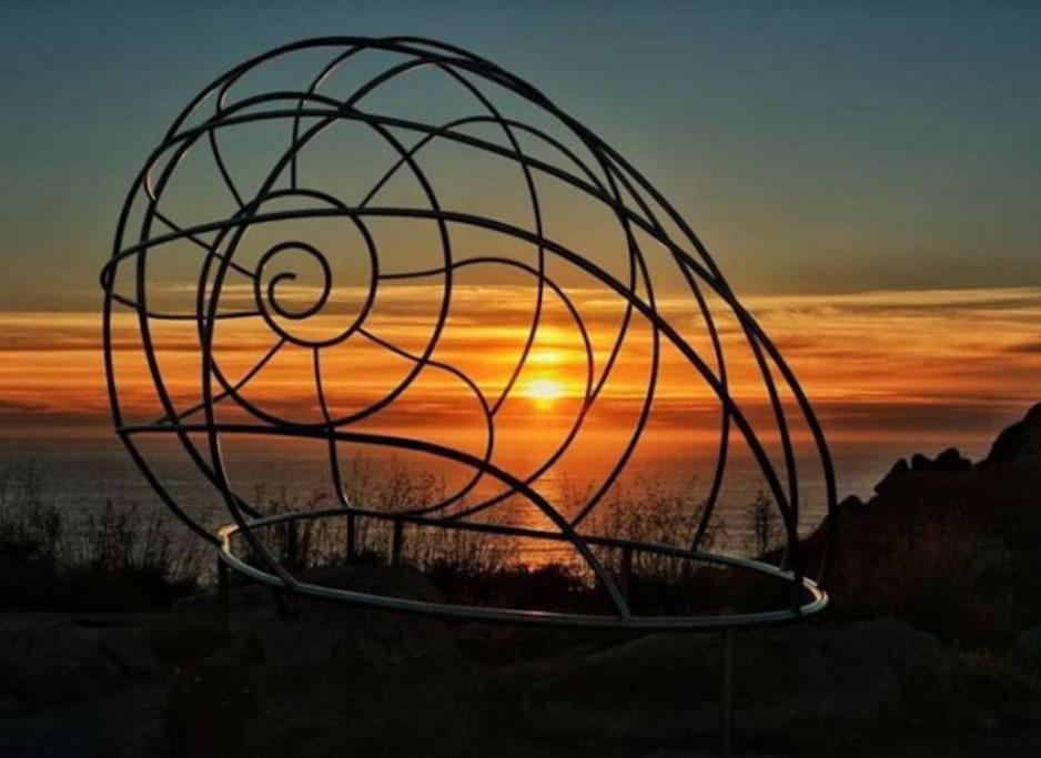 Atico En La Playa De Cangas Exteriör bild